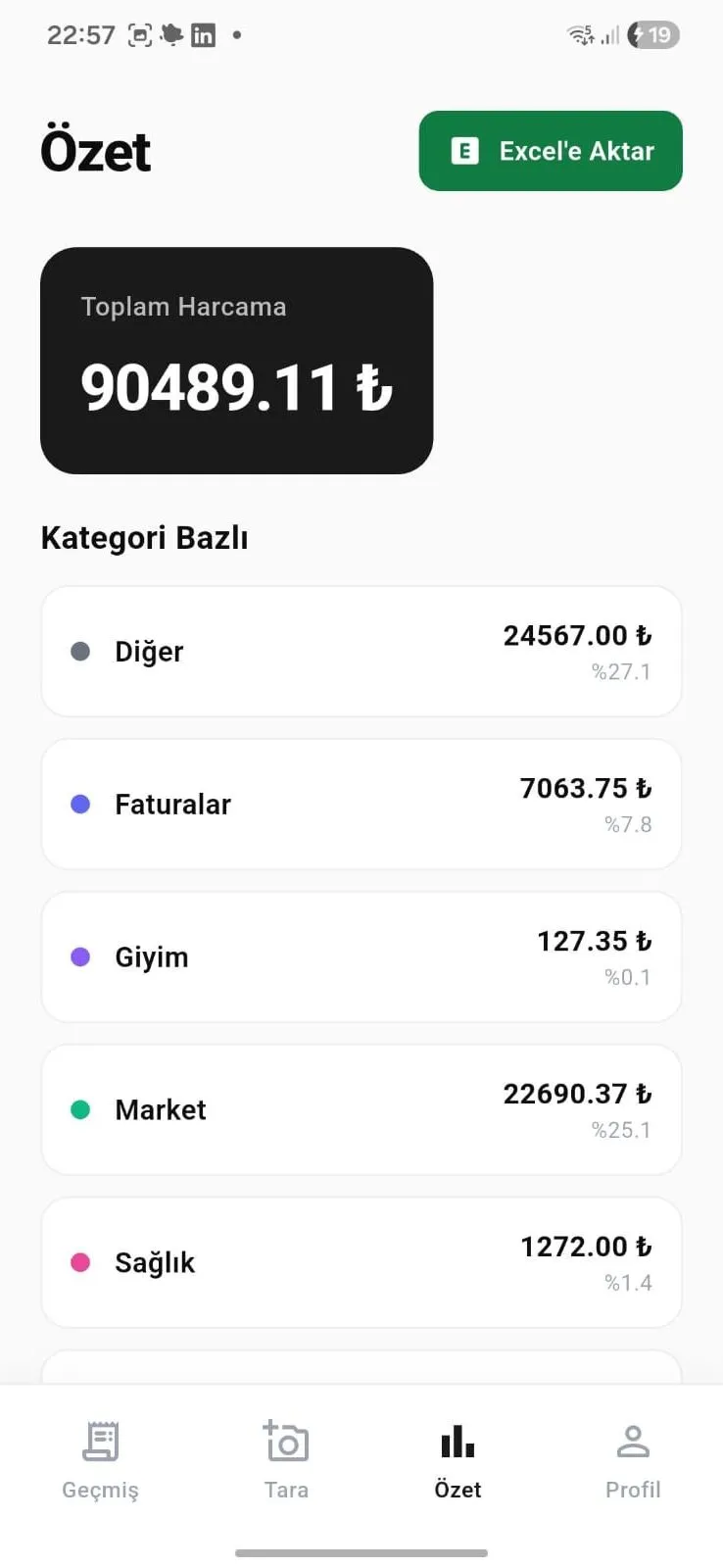 Fiş Okuyucu ekran görüntüsü 2