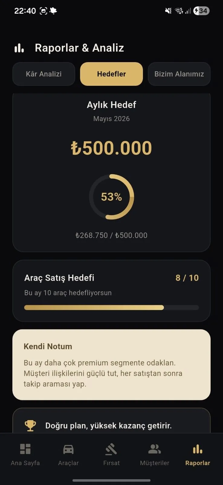 Araç Satış ve Stok Takibi ekran görüntüsü 4